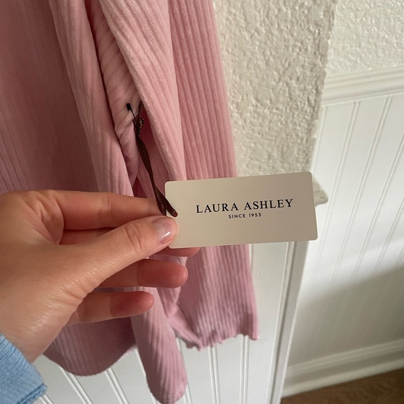 Soft Pink Ribbed Cardigan - Picture 5 of 7